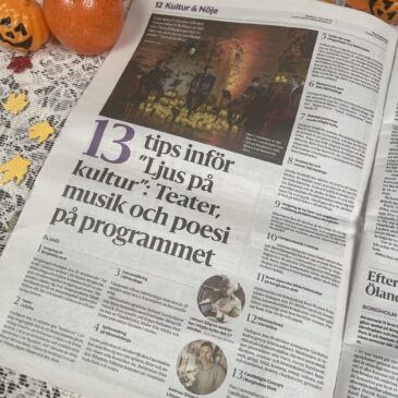 Ölandsbladet: 13 tips inför ”Ljus på kultur”: Teater, musik och poesi på programmet