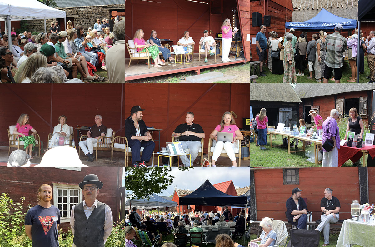 Bildcollage från ÖLitt festival 2025